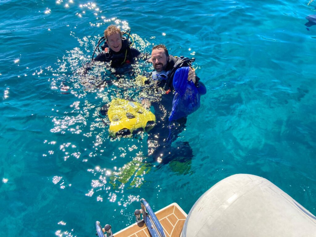 Drone ocean cleanup